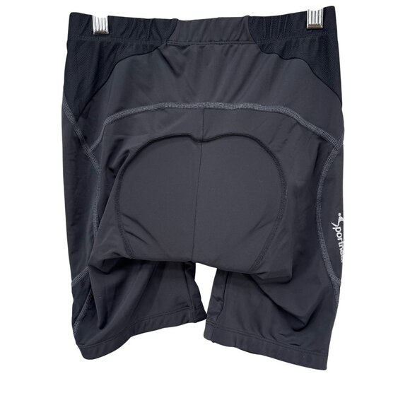 Sportneer Cycling Shorts Mens Black Padded Pull On 6" Size S - Picture 2 of 10